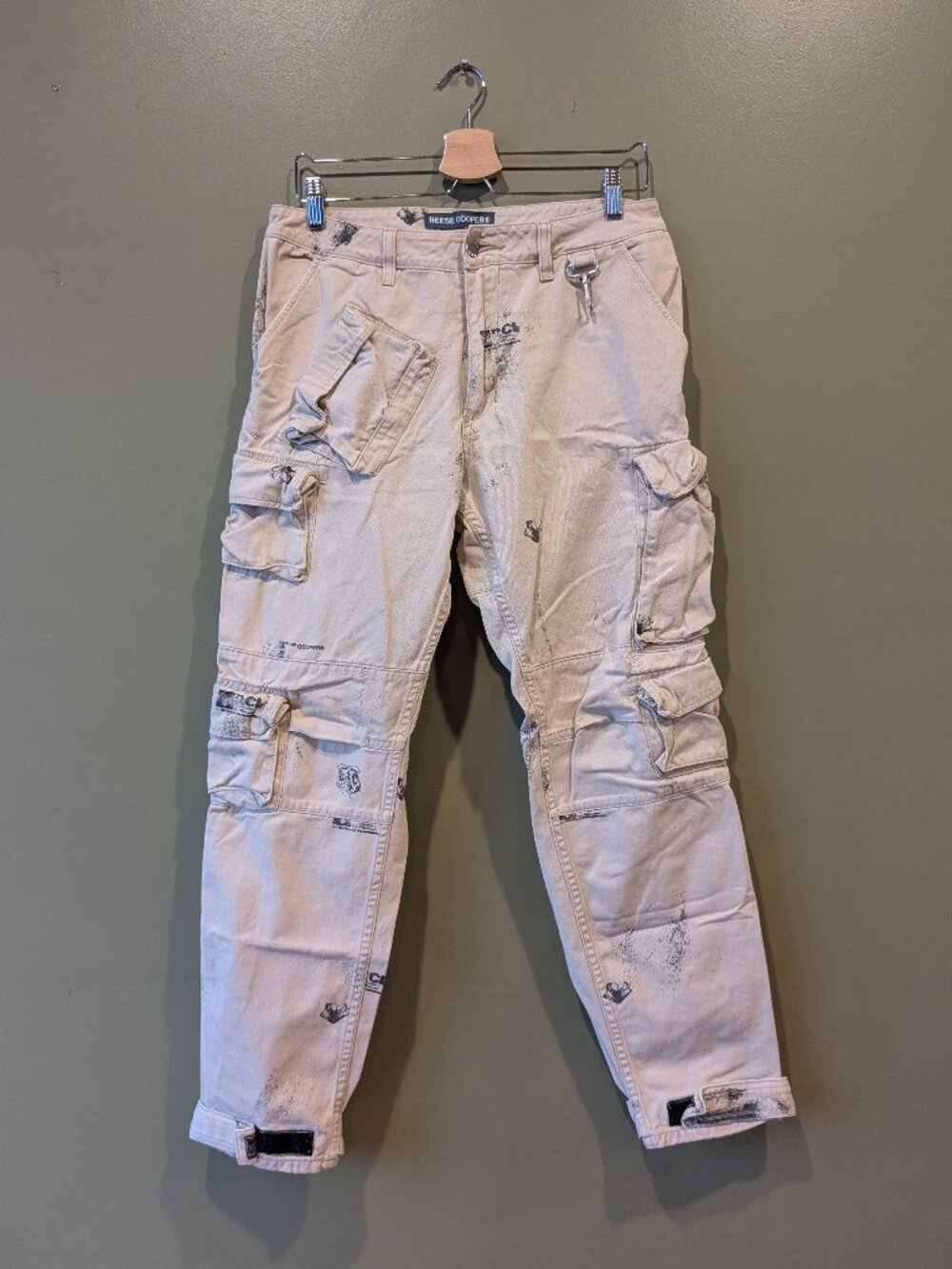 Reese Cooper Pyrophyte Stamp Print Cargo Pants Men’s 30x29 Cotton Canvas Street